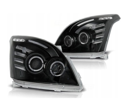 LPTO06 - Лампа фары cpl диоды прозрачные черные toyota land cruiser 120