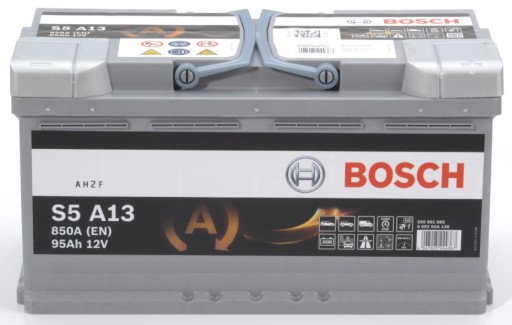 0 092 - Акумулятор bosch 95ah 850a s5a13 agm p+ mercedes w211 w219 w221 amg