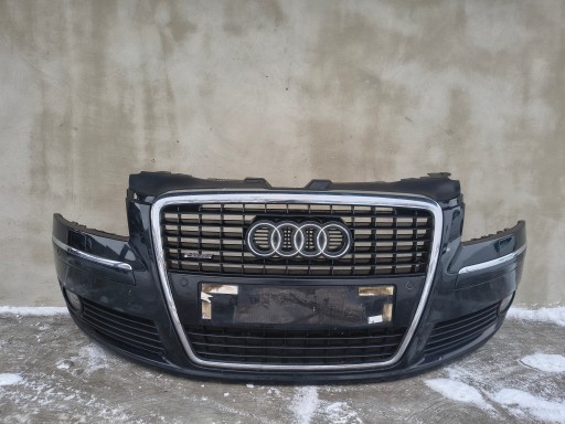 Audi a8 d3 передний бампер lz9y лифт