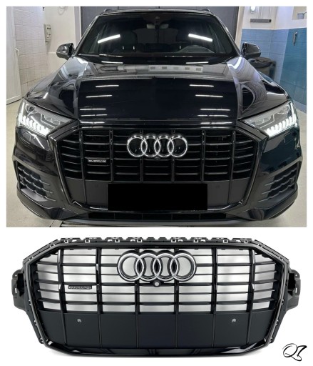 Решетка радиатора audi q7 ii 4m lift s-line 19-23 4m0853651ahvmz