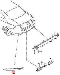 GTV_5M0945105E - Vw golf plus рефлектор заднього бампера лівий 5m0945105e оригінал