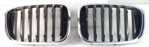 51137397465+ 51137397466 - Bmw x3 g01 g02 решетки почек оригинальный комплект левый правый простой хром основной